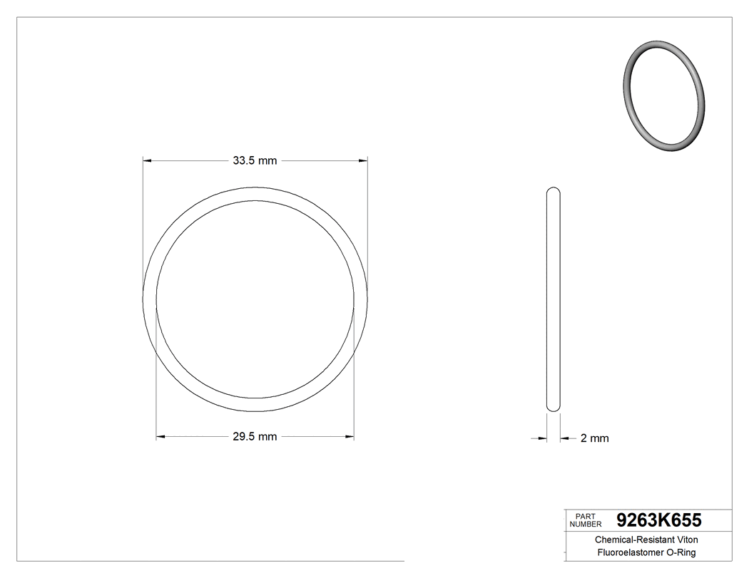 Technical drawing - 9263K655